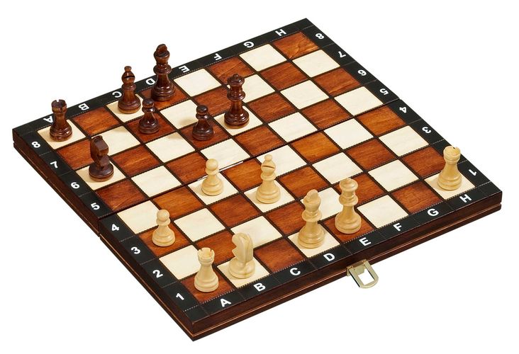 Travel Chess Set, Magnetic, Field 30 mm, Dark