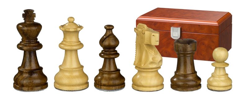 Wooden Chess Pieces No: 3, KH 65 mm, Napoleon