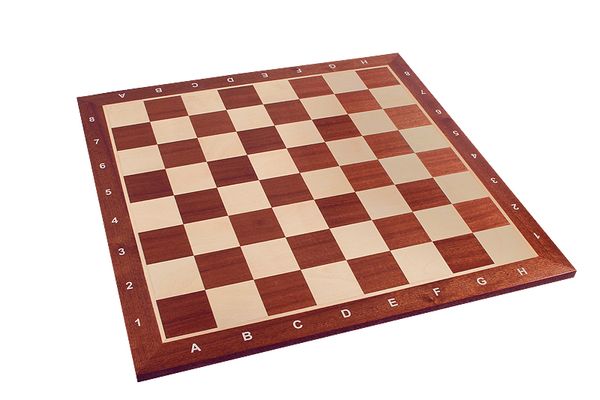 Houten Schaakbord No: 6, donker (velden 58 x 58 mm)
