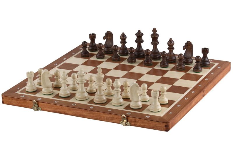 Wooden Chess Set No: 5, KH 90 mm, foldable, Tournament