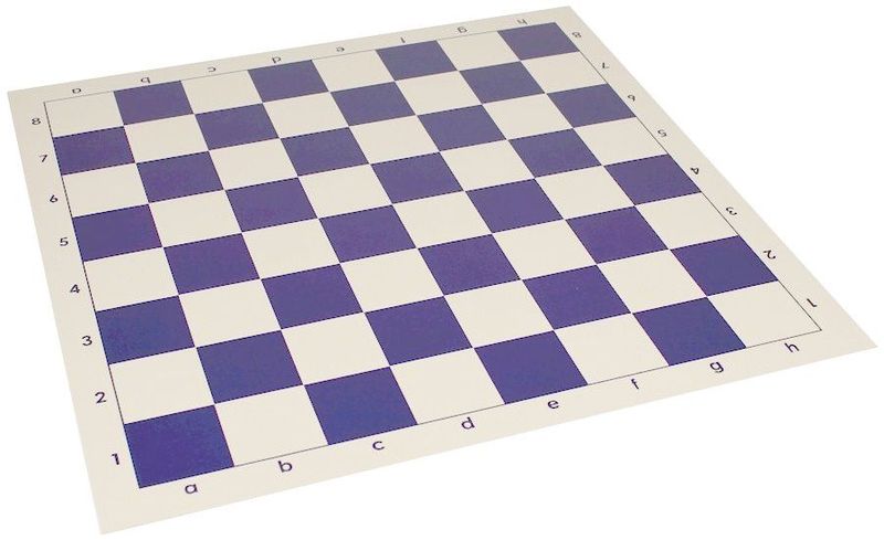 Vinyl Roll-Up Chess Board 51 cm (blauw/white)