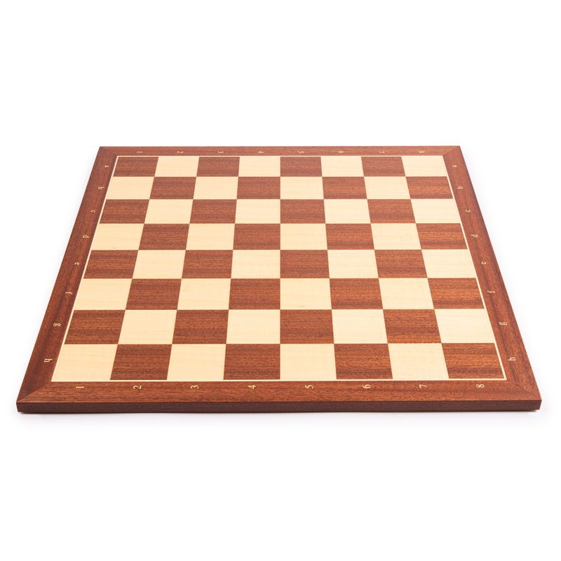 Houten Schaakbord No: 6, Mahonie/Sycamore