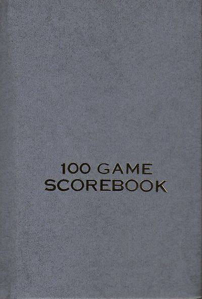 100 Game Scorebook (Grey)