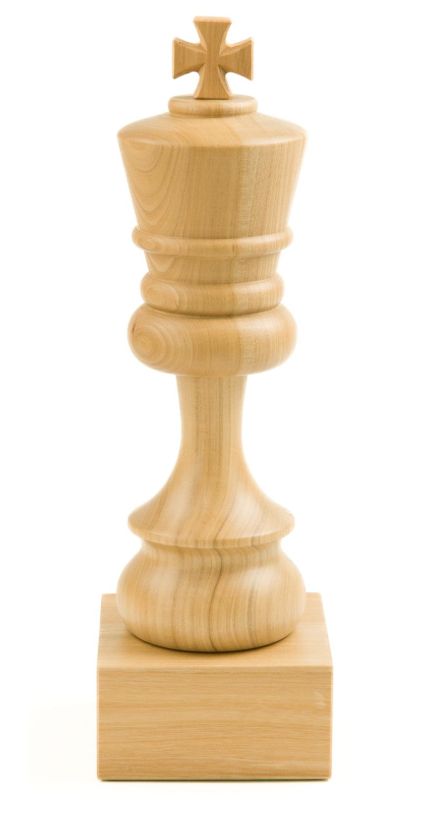 Houten Witte Koning, Bokaal, 37 cm