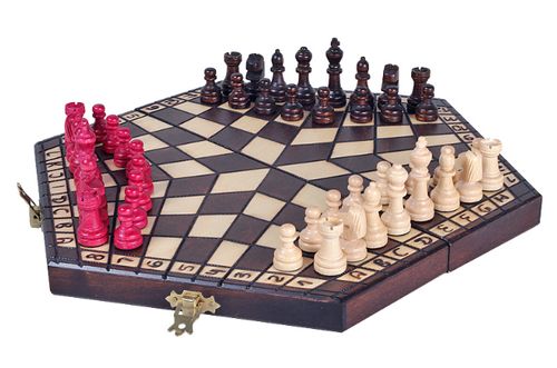 Chess set for 3 persons - Small