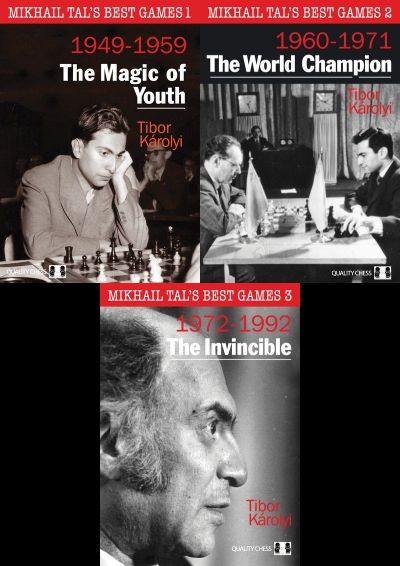 Mikhail Tal's Best Games Volume 1 + 2 +3 (Hardcover)